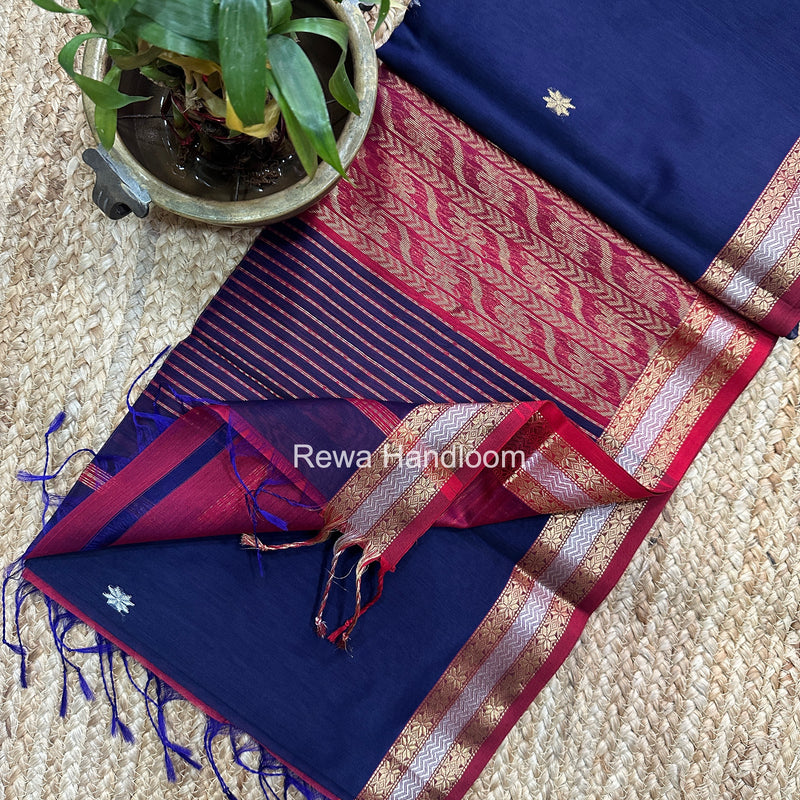 Maheshwari Rich Pallu Silk Saree