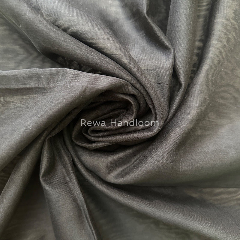 Maheshwari Black Silk Dupatta PD02