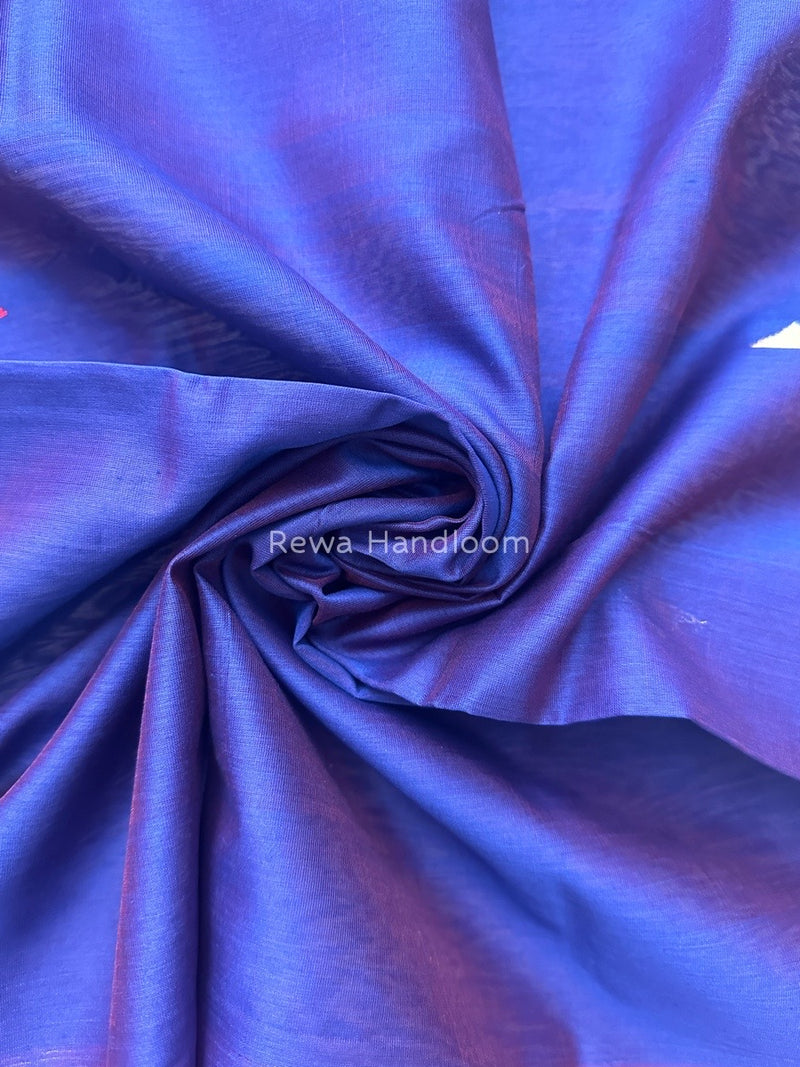 Maheshwari Royal Blue Butti Weaving Dupatta TBD05