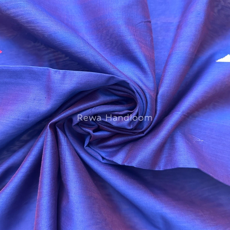 Maheshwari Royal Blue Butti Weaving Dupatta TBD05