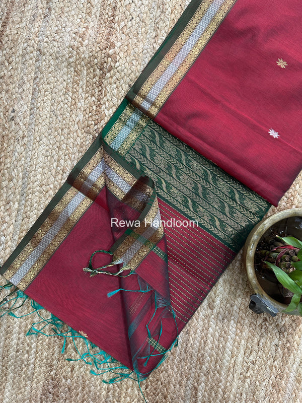 Maheshwari Rich Pallu Silk Saree