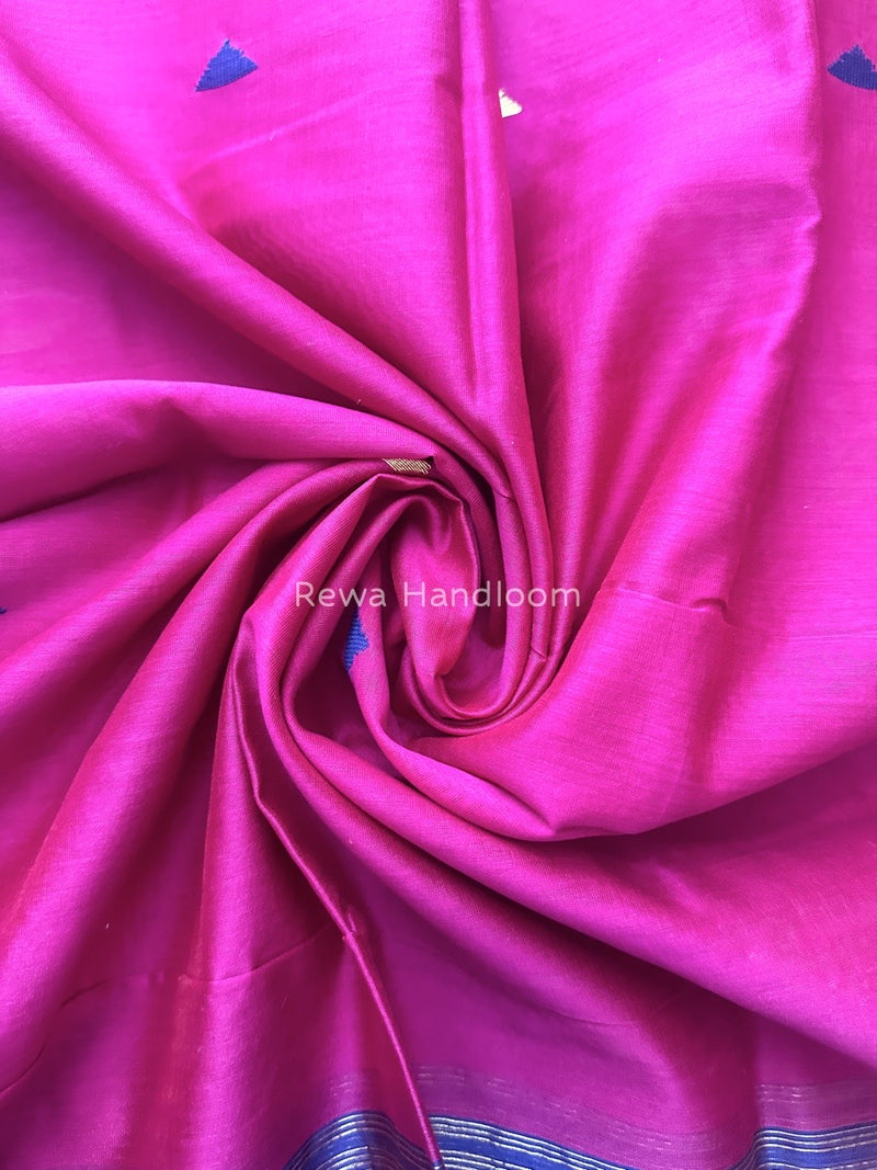 Maheshwari Purple Butti Weaving Dupatta TBD03
