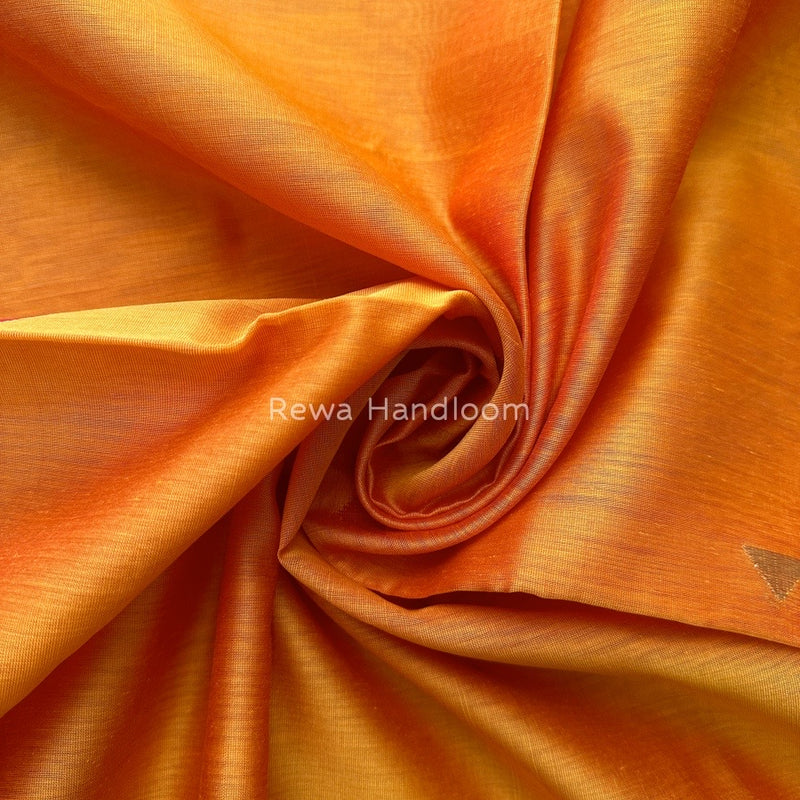 Maheshwari Yellow Butti Weaving Dupatta TBD02
