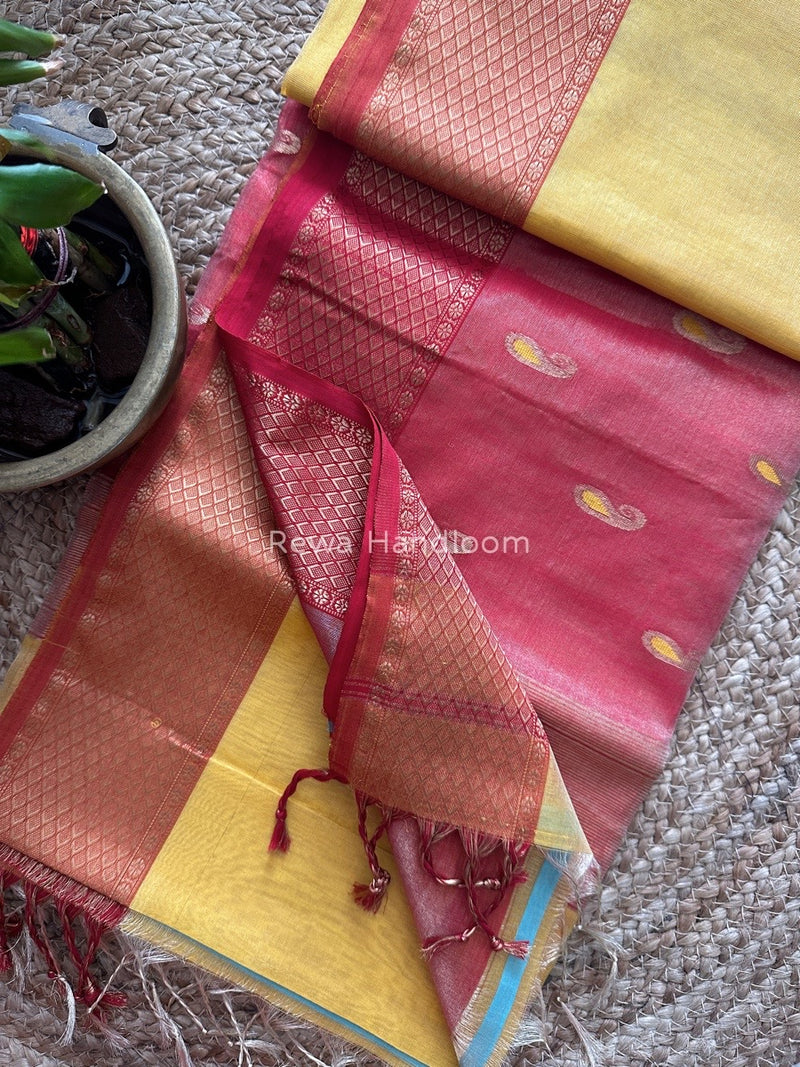 Maheshwari Tissue Meena Butti Saree