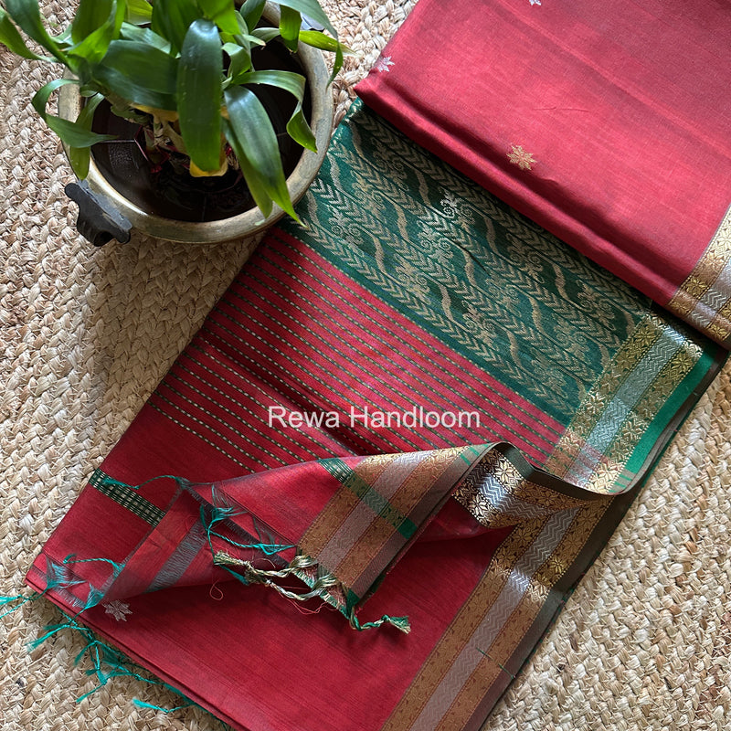 Maheshwari Rich Pallu Silk Saree