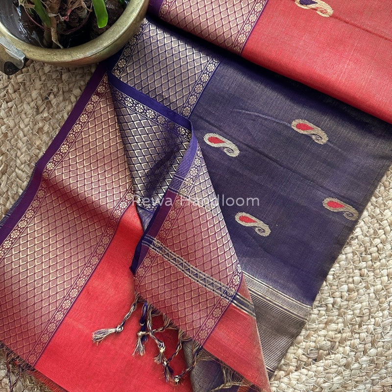 Maheshwari Tissue Meena Butti Saree