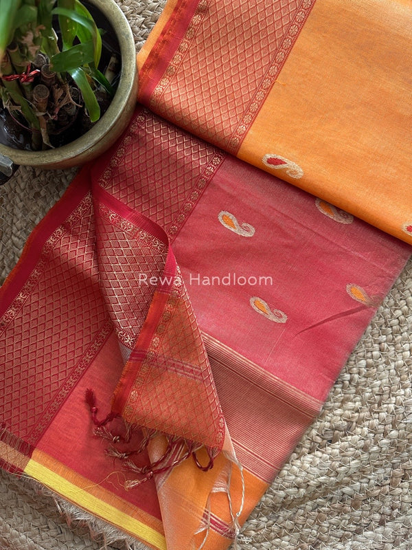 Maheshwari Tissue Meena Butti Saree