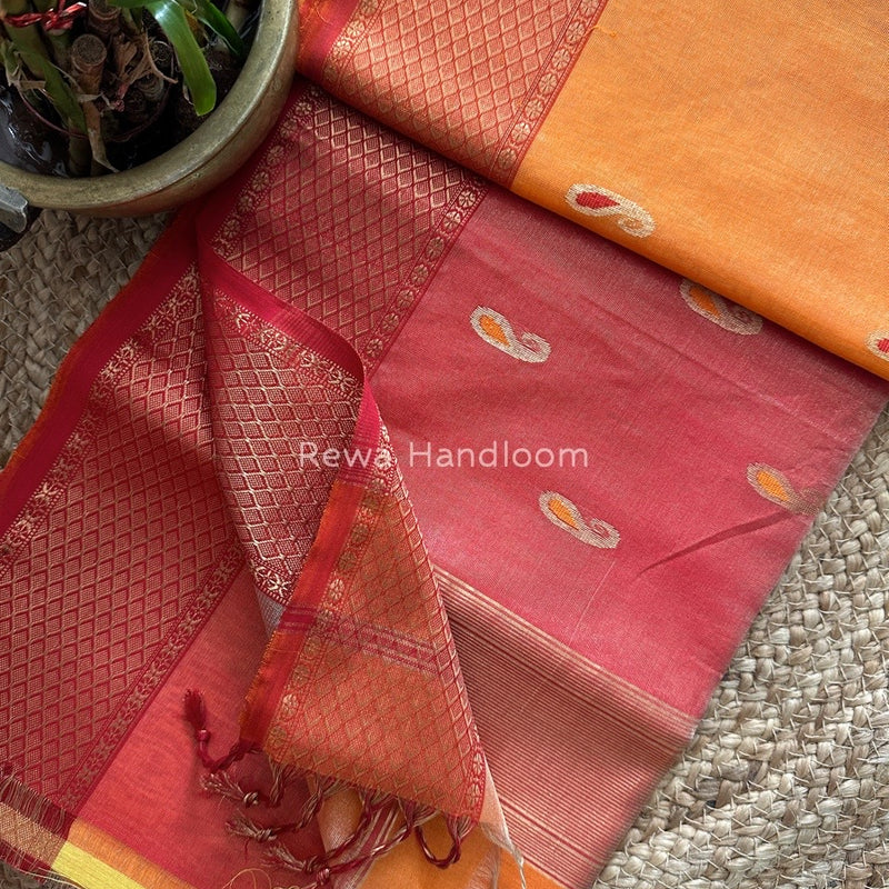 Maheshwari Tissue Meena Butti Saree