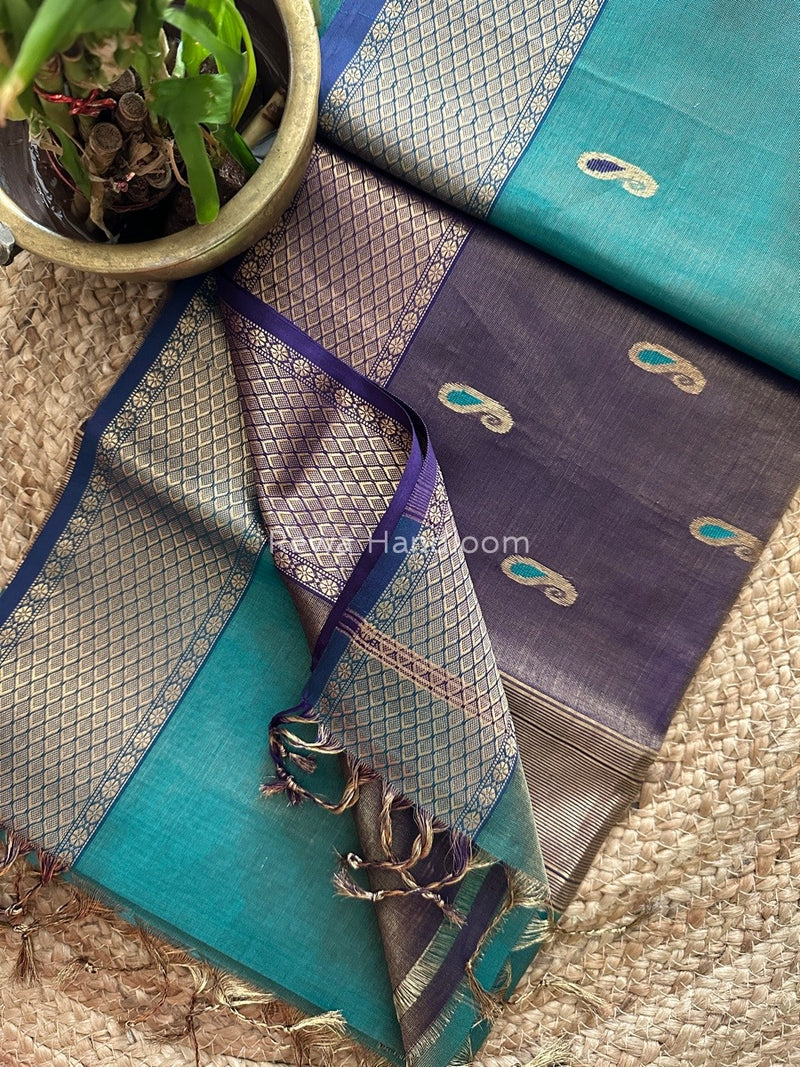Maheshwari Tissue Meena Butti Saree
