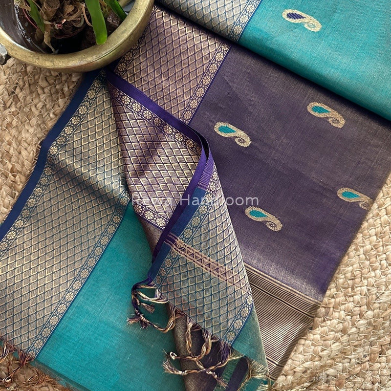 Maheshwari Tissue Meena Butti Saree