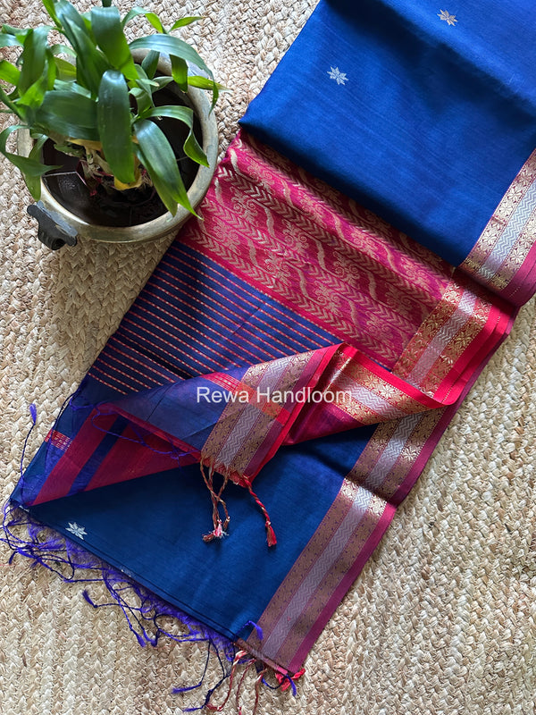 Maheshwari Rich Pallu Silk Saree