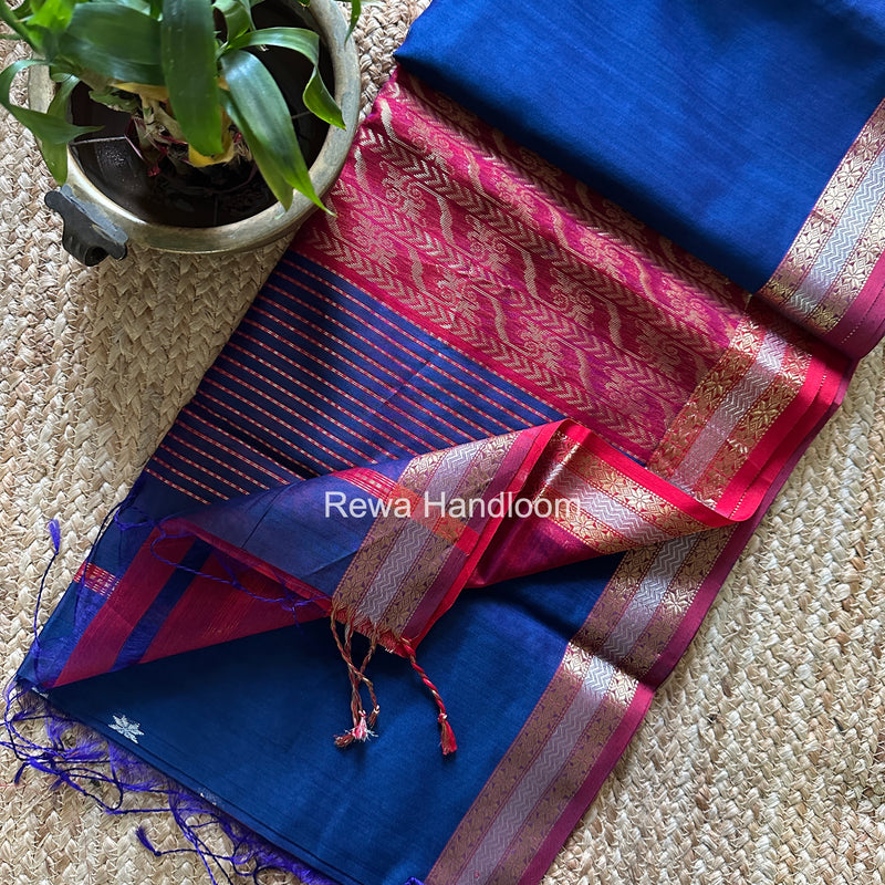 Maheshwari Rich Pallu Silk Saree