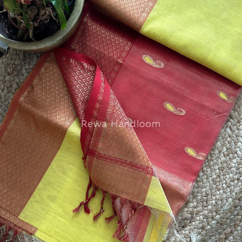Maheshwari Tissue Meena Butti Saree