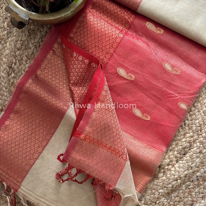 Maheshwari Tissue Meena Butti Saree