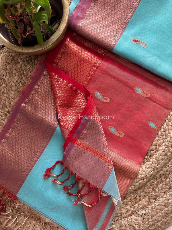Maheshwari Tissue Meena Butti Saree
