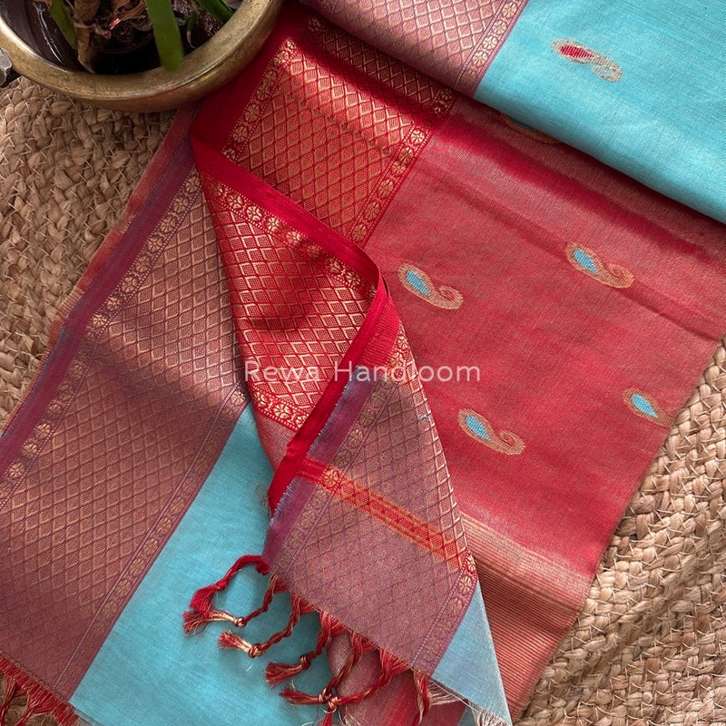Maheshwari Tissue Meena Butti Saree