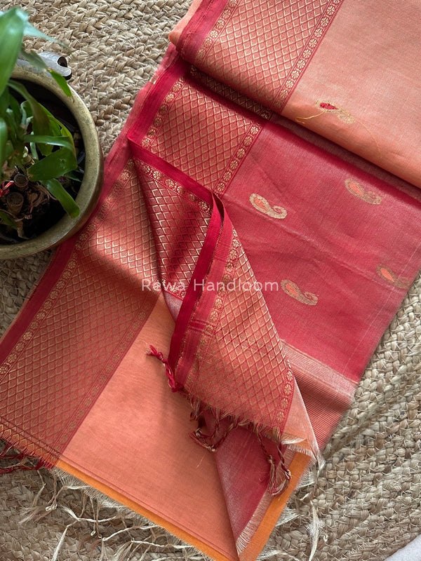 Maheshwari Tissue Meena Butti Saree