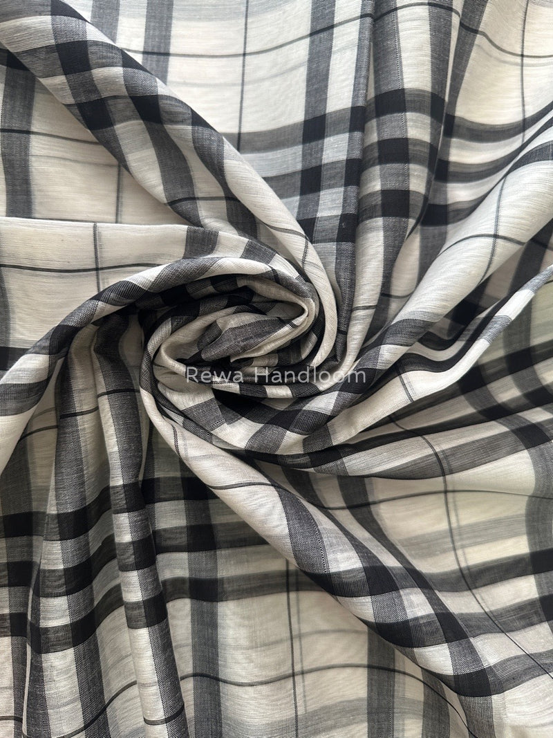 Maheshwari Off White Silk Dupatta PD04