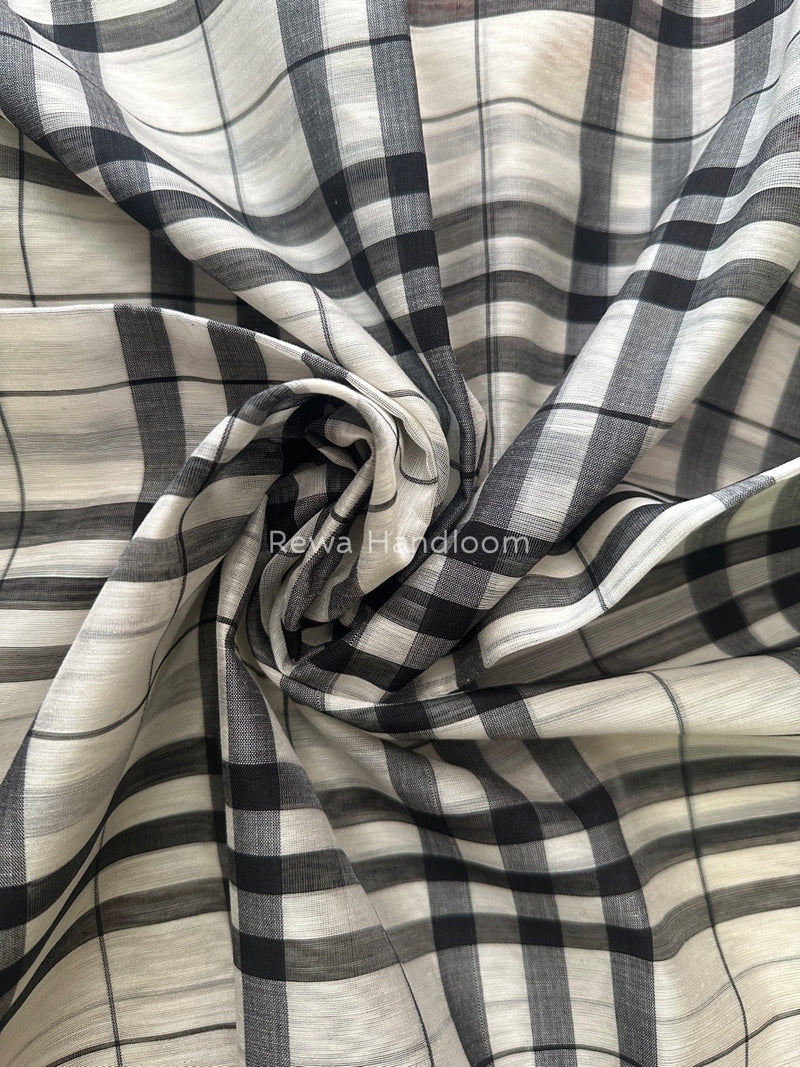 Maheshwari White Silk Dupatta PD010