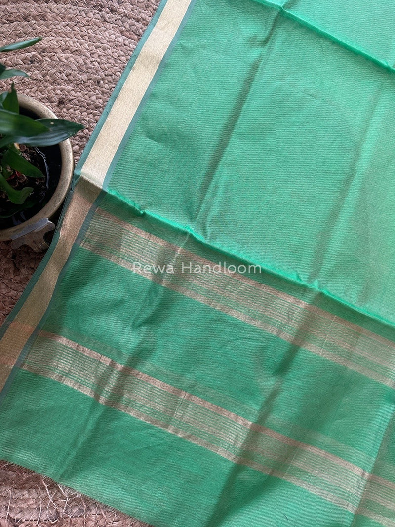 Maheshwari Green Tissue Dupatta TDZ011