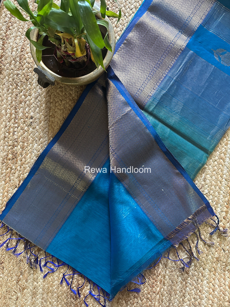 Maheshwari Morpankhi Lotus Butta Saree NLS03