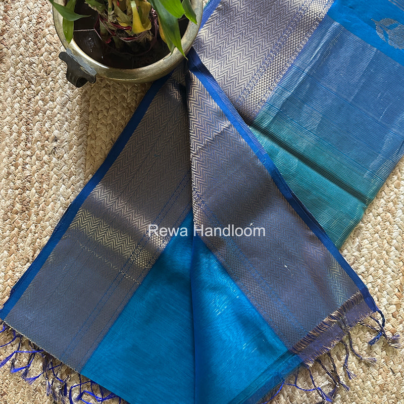 Maheshwari Morpankhi Lotus Butta Saree NLS03