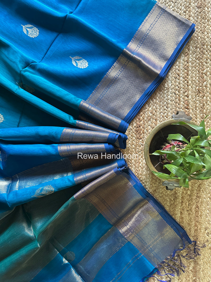 Maheshwari Morpankhi Lotus Butta Saree NLS03