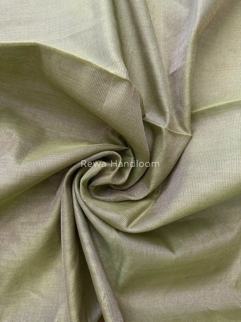 Maheshwari Mehndi Green Tissue Dupatta TDZ02