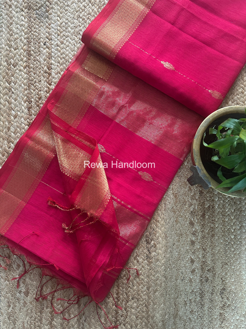 Maheshwari Lining Butti Saree