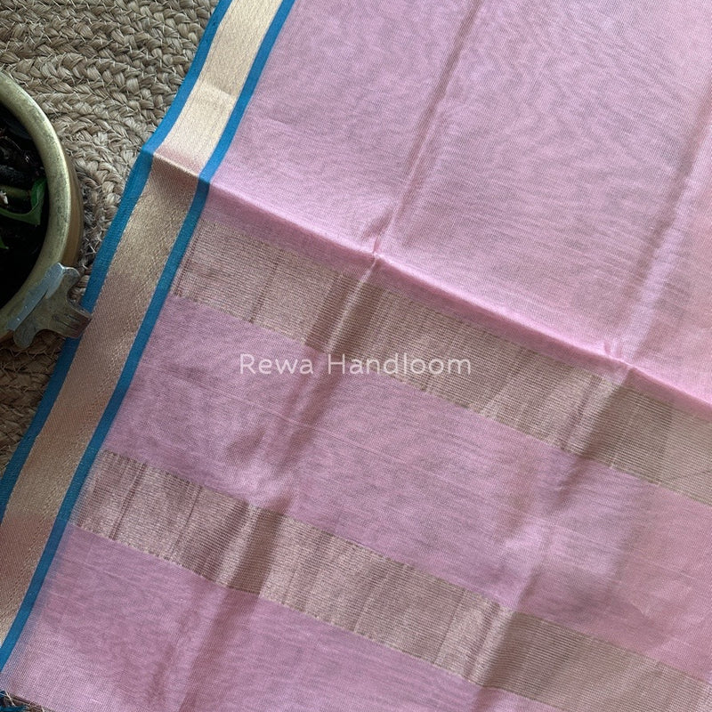 Maheshwari Baby Pink Tissue Dupatta TDZ01