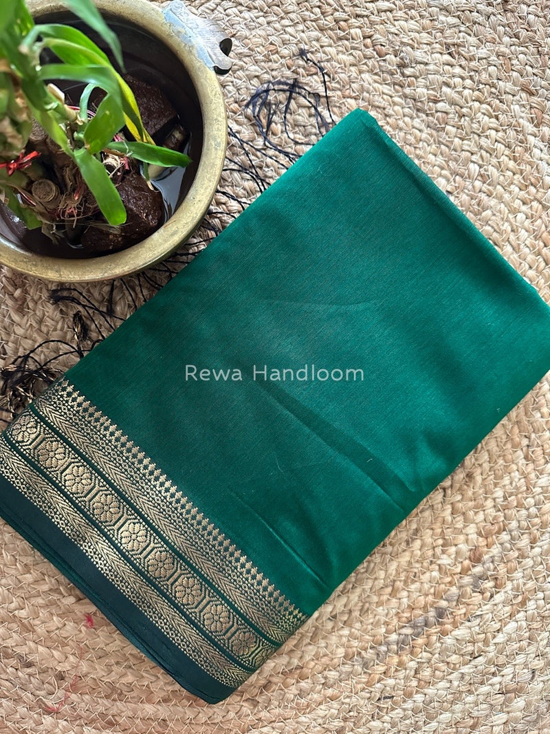 Maheshwari Green Zari Skirt Saree ZS065