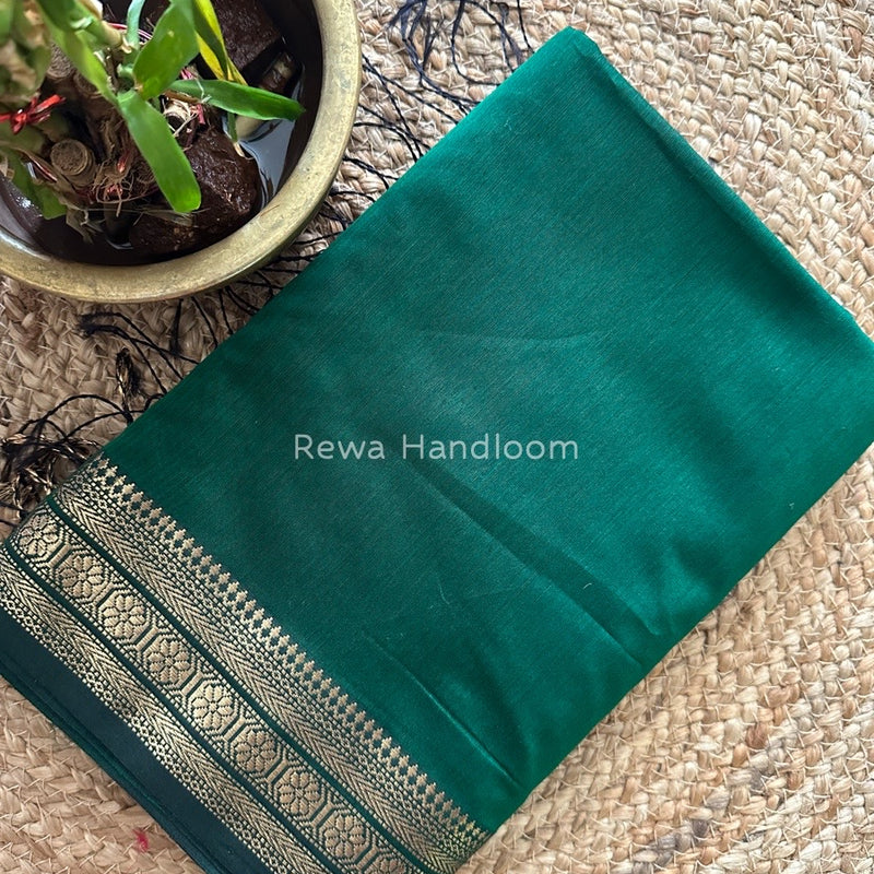 Maheshwari Green Zari Skirt Saree ZS065