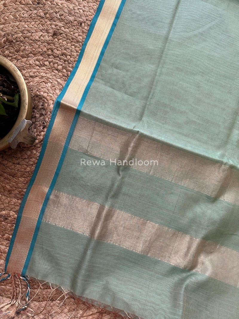 Maheshwari Pista Green Tissue Dupatta TDZ08