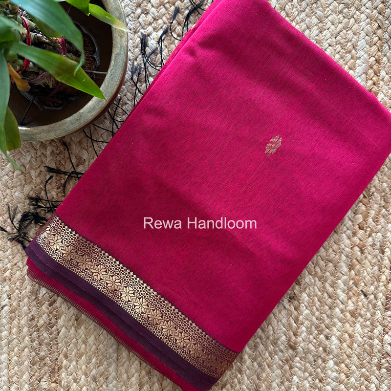 Maheshwari Rani Pink Aami Butti Saree SBT00121