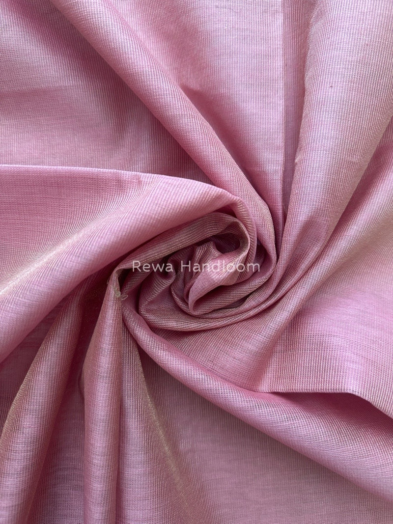 Maheshwari Baby Pink Tissue Dupatta TDZ07