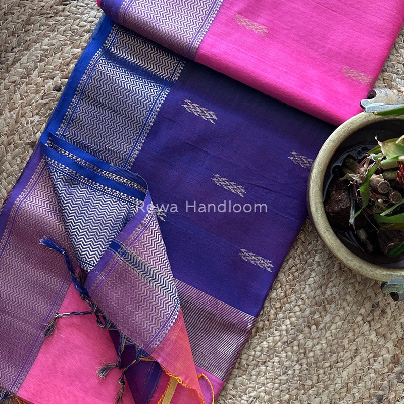  Sheded Butti Maheshwari Saree