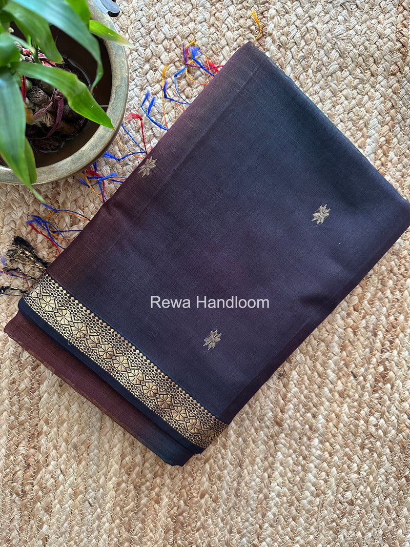 Maheshwari Brown Aami Butti Saree SBT00120