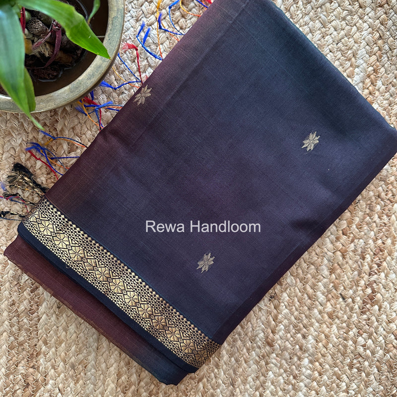 Maheshwari Brown Aami Butti Saree SBT00120