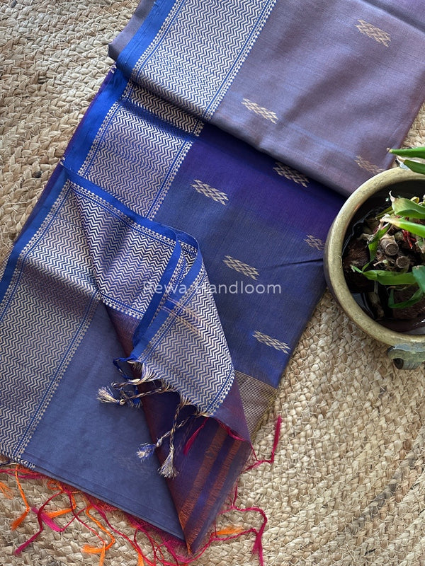  Sheded Butti Maheshwari Saree