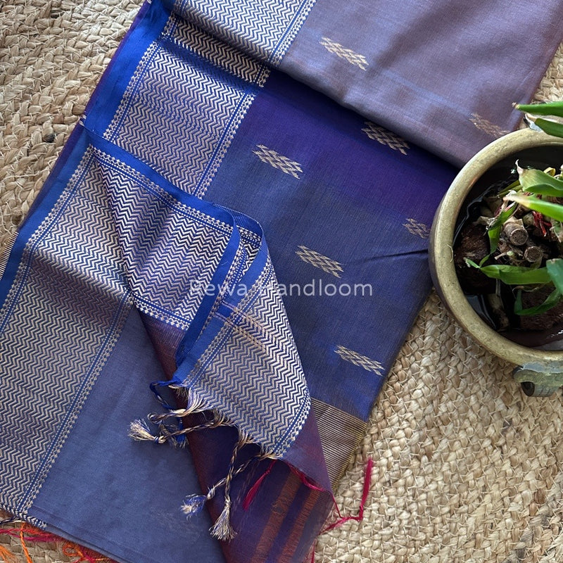  Sheded Butti Maheshwari Saree