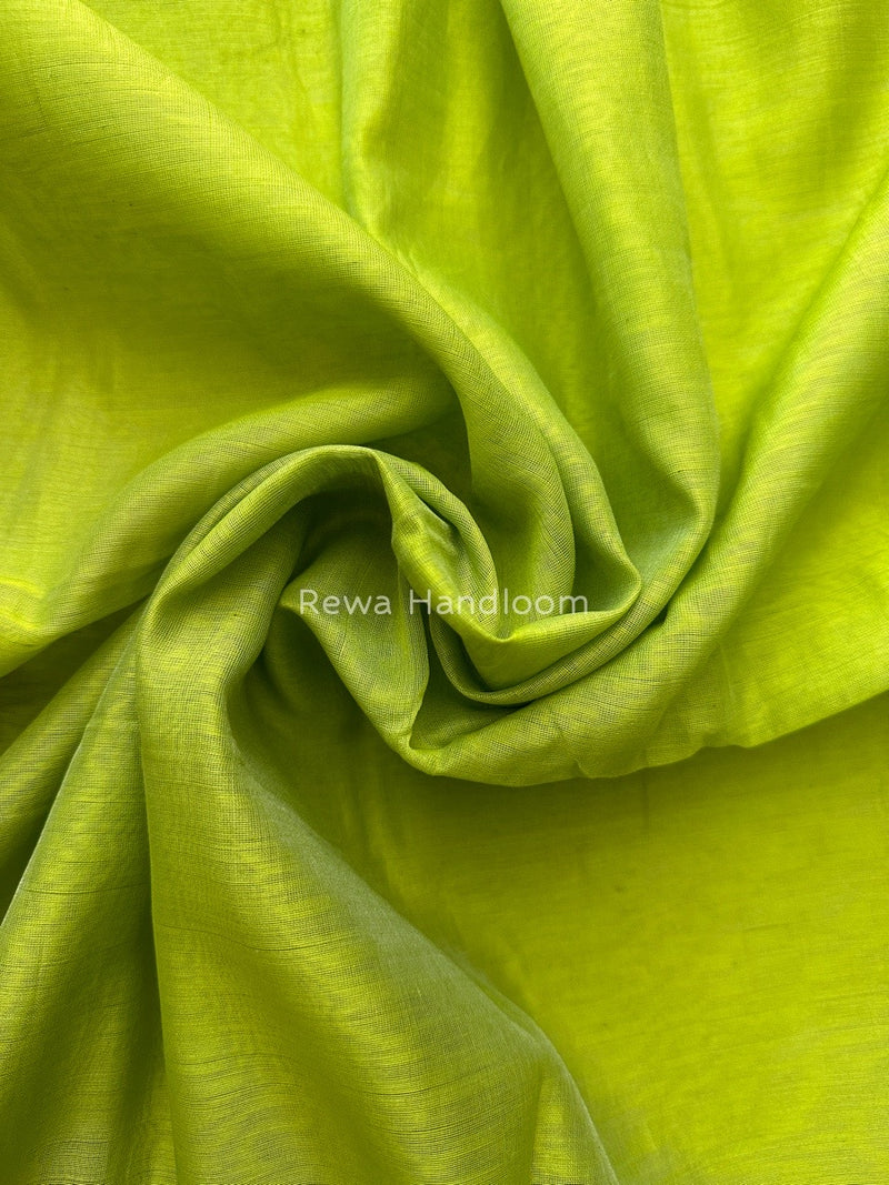 Maheshwari Green Silk Dupatta PD06