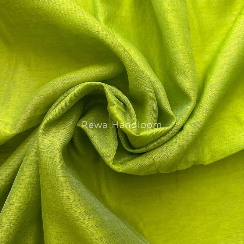 Maheshwari Green Silk Dupatta PD06