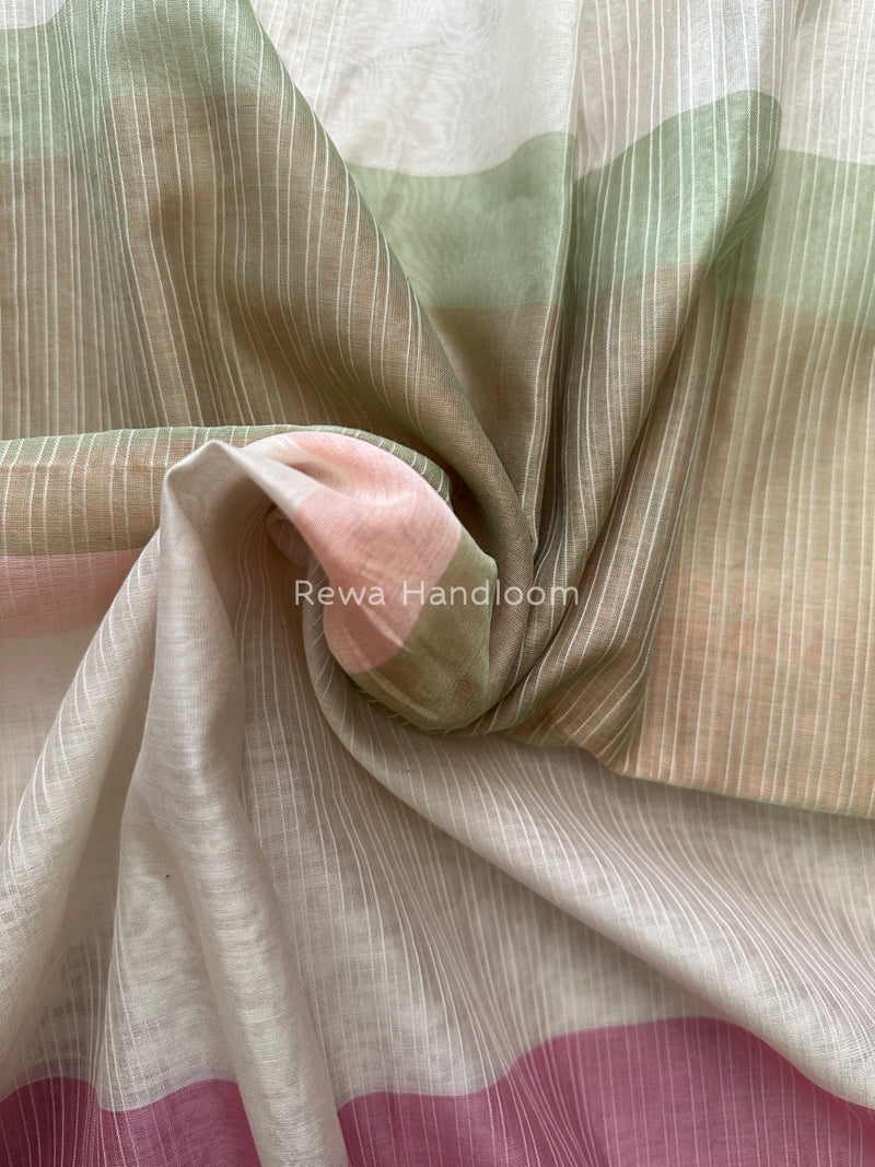 Maheshwari Multi Colour Silk Dupatta PD020