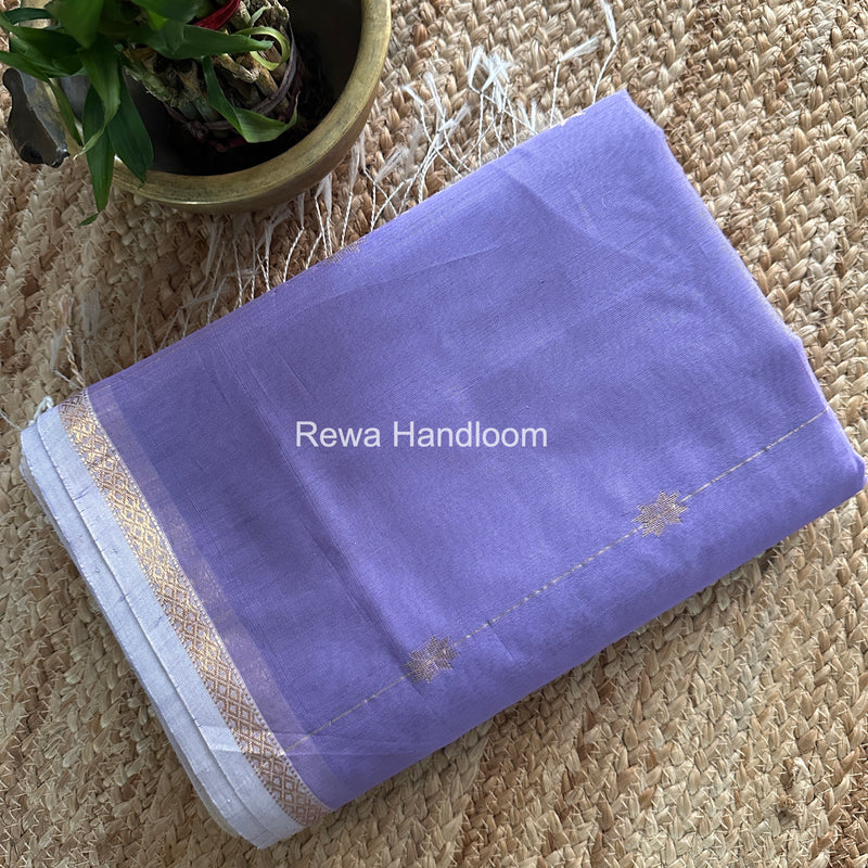 Lavender Lining Butti Maheshwari Saree GLBS01