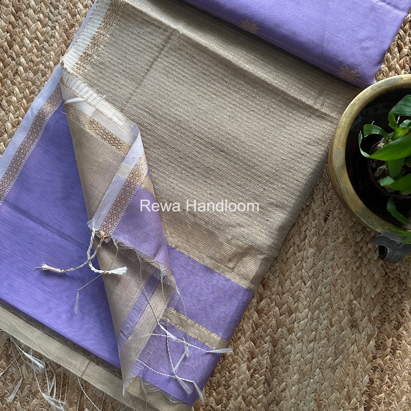 Lining Butti Maheshwari Saree