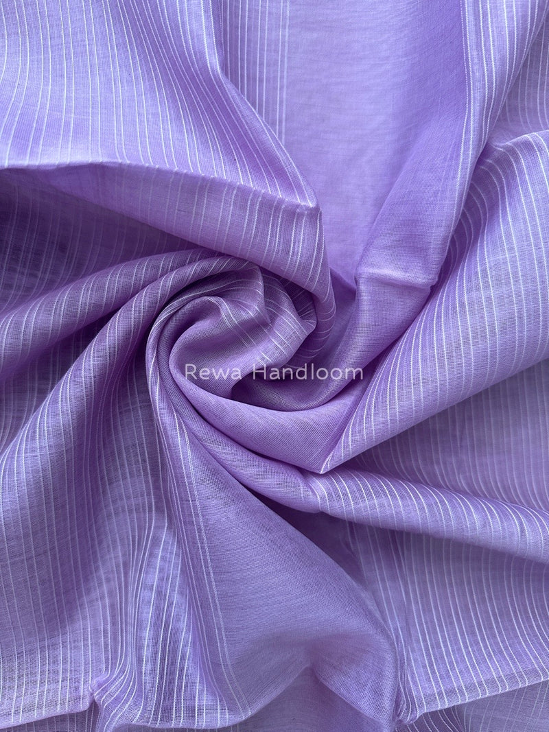 Maheshwari Light Purple Silk Dupatta PD029