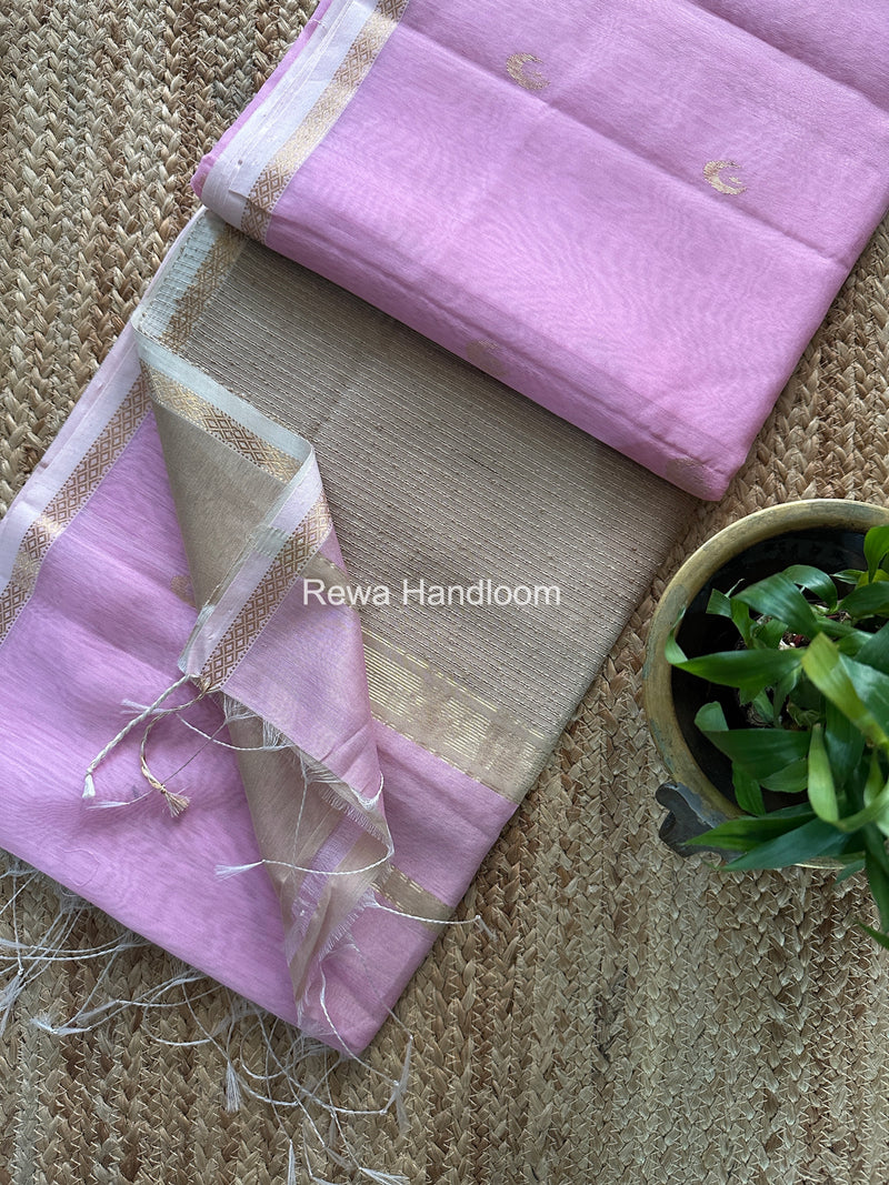 Zari Butti Maheshwari Saree