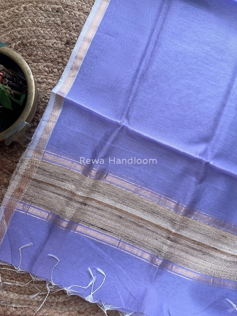 Maheshwari Purple Silk Dupatta PD022