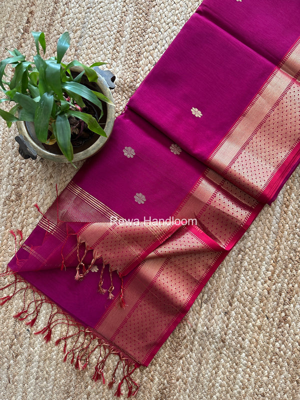 Maheshwari Flower Butti Saree