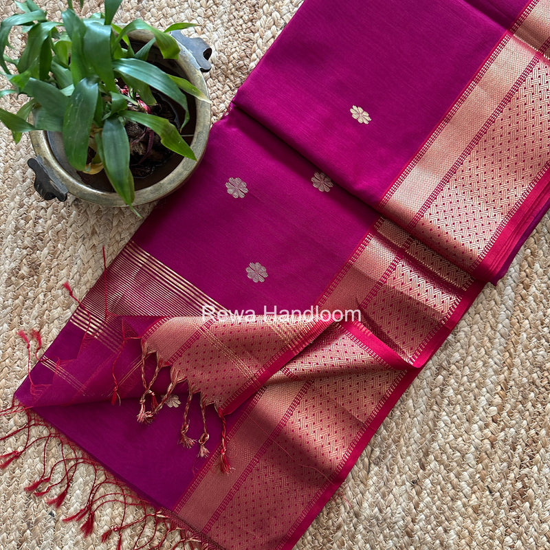 Maheshwari Flower Butti Saree